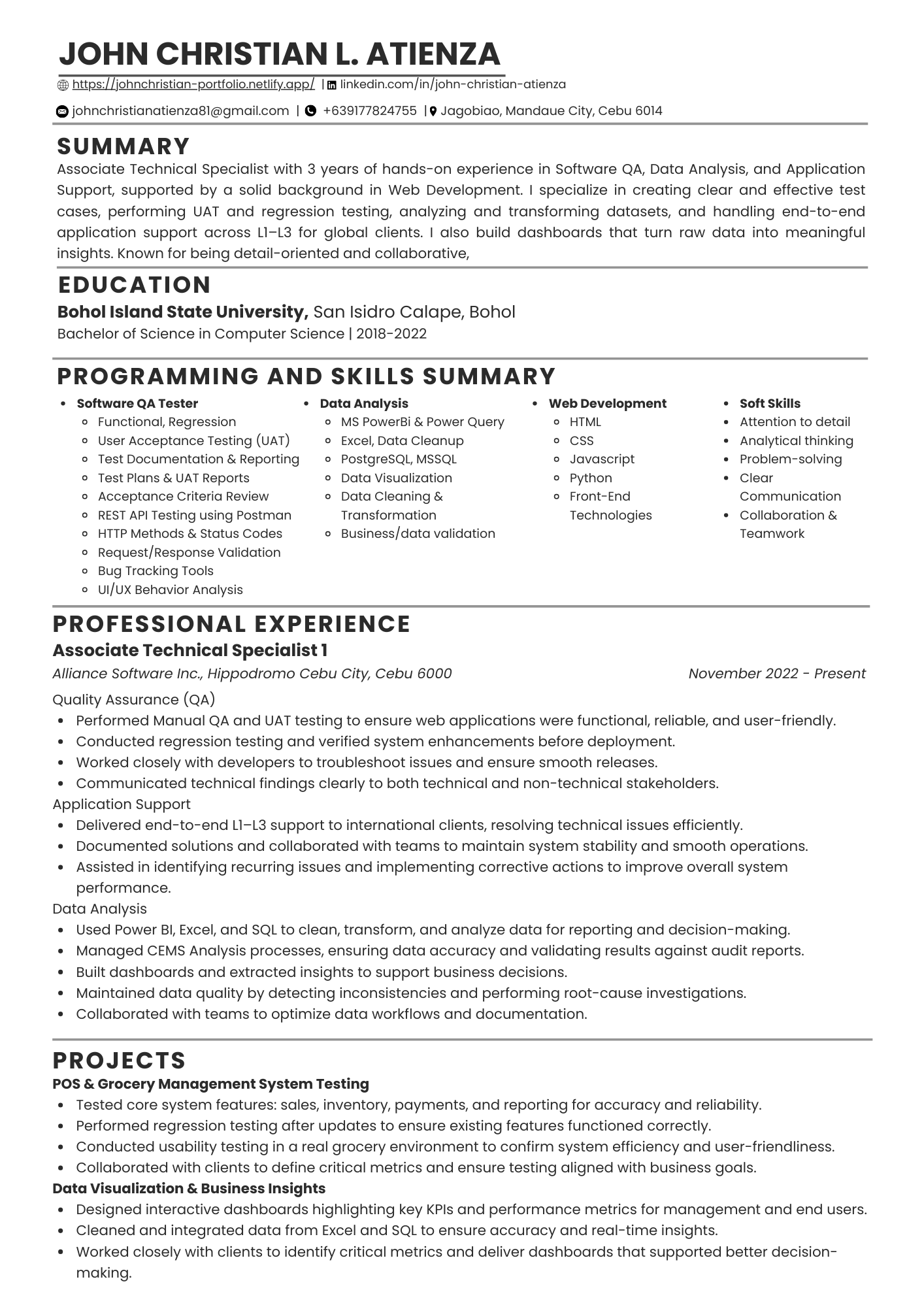 Resume Preview